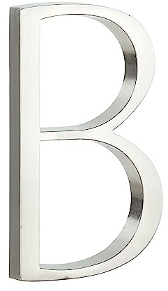 HASWARE Flytande husnummer skylt: 12,7 cm modern dörrskylt – slående för gatuhemadress siffror (B, silver)