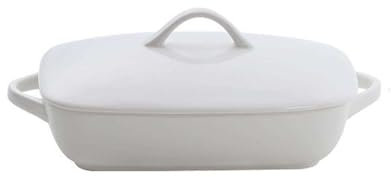 JTBDWOSK Ceramic Lasagna Pan with Lid, Rectangular Tiramisu Pan, Pastaporcelain Baking Dish for The Oven, Microwave Dish,A