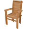 Teako Design Teak Stapelstuhl Cosenza - 2 Stück, Gartenstuhl FLEGT-lizenziert, Robuster Armlehnstuhl, Wetterbeständiger Holzstuhl, Gartenmöbel, Outdoor-Möbel (110 cm)