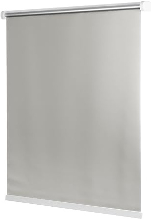 Ventanara® Rollo ohne Bohren schnurlos Springrollo inklusive Klemmträgern (hellgrau (raumverdunkelnd), 90 x 150 cm)