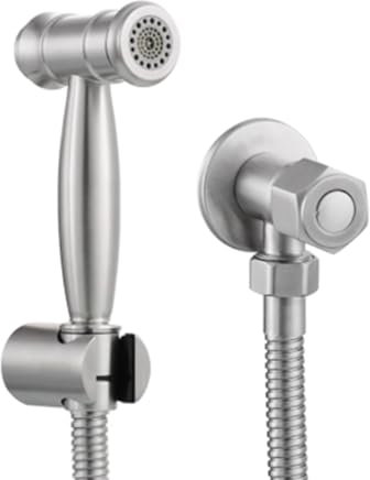 TYMYW Handheld Bidet Sprayer Kit Dual-Mode Water Outlet Wall-Mounted Toilet Shower Spray Stainless Steel Brushed Silver
