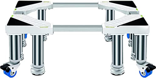 AYCDL Washing Machine Stand BaseLarge Refrigerator Cabinet Base Stand high 9.8in Adjustable Washing Machine Base Stand Dryer Stand with 8 Strong Feet 4 Locking Wheels