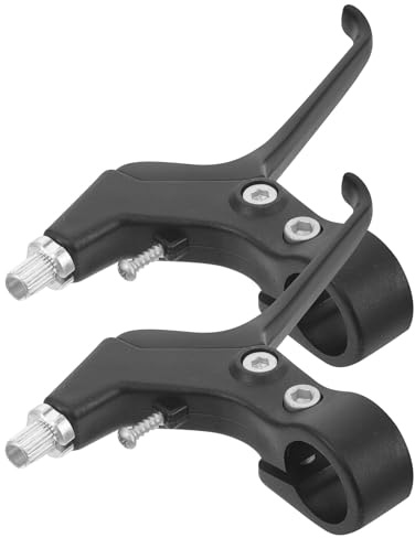 TOYANDONA 2 Stück Fahrrad Bremshebel aus Aluminiumlegierung Leichtes Mountainbike Bremsgriff Ersatzteil Schwarz Kompatibel mit Rennrad und Kinderfahrrad Zuverlässige Fahrradbremsen