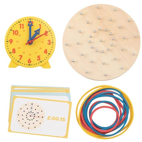 Lernuhr für Kinder | Pädagogisches Lernspiel mit Rätseln & Mathematik | Spielerisch Uhrzeit & Zahlen Lernen,für Homeschooling Kindergarten Schule Reisen Lernen
