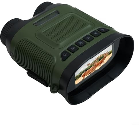 Accarugty Infrared Hunting Goggles- 850nm, 40mp Photo Capture Device, Digital Night Vision- Binoculars-, 350m IR Illuminator Range, 2.5k Video Recording Scope