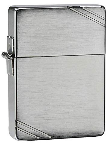 Zippo - Briquet Tempête, Boîtier Entaillé 1935 Replica, Chrome Brossé, Modèle De Base Rechargeable Et Réutilisable, Résistant Au Vent, Coffret Cadeau, Fabriqué Aux États-Unis