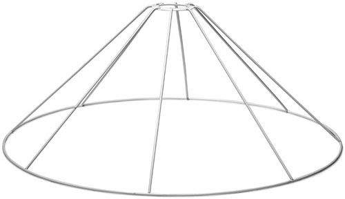 SMITS Lampenschirmgestell, weiß plastifiziert, Ø unten 50cm, h 21cm