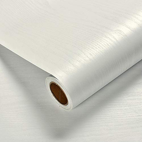 VEELIKE Papier Peint Imitation Bois Papier Adhésif pour Meuble Papier Peint Adhesif Mural Salon Rouleau Vinyl Adhesif Papier Vinyl Autocollant Armoire Chambre Salle de bain cuisine 40cm x 600cm