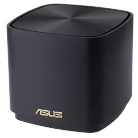 ASUS ZenWifi AX Mini (XD4) Wi-Fi 6 AX1800 Mesh Network System (Covers up to 185 m², Easy Installation, Security Features and Parental Controls) - Black