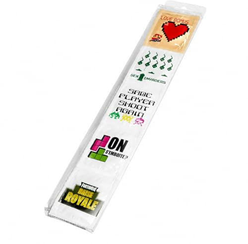 CALLVIN | Pack de 5 preservativos Humorísticos | Idea de regalo divertida | Para momentos divertidos e inolvidables | Látex fino y resistente | Impreso en Francia (Videojuegos)