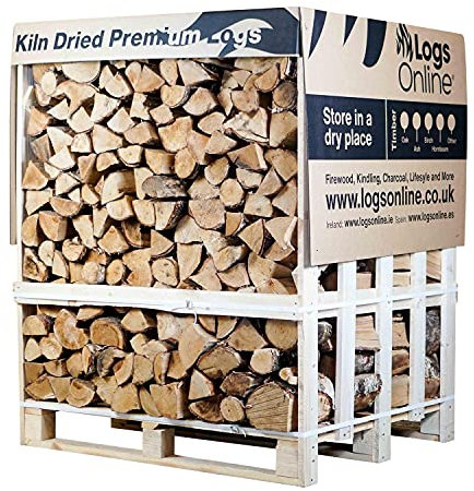 Hardwood Kiln Dried Ash Firewood Logs for fire Pit, 800kg Chunky Logs Perfect for Pizza Ovens, Fire Pits, Chiminea, BBQ Wood Burner Kiln Dried Hardwood Under 20% Moisture. Ready to Burn Fire Logs.