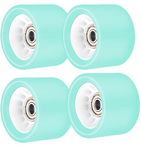 TGHY 4 Skateboard-Räder und Kugellager Longboard-Räder Skateboard-Räder Set, Quad-Skateboard-Räder 60 mm 78A, Grün