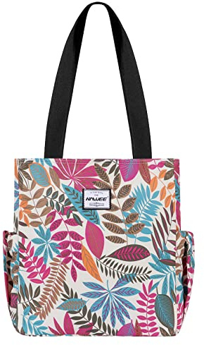 Damen Handtasche mit Reißverschluss Frauen Schultertasche Umhängetasche | Casual Mode Groß Einkaufstasche Wasserdicht Henkeltasche für Reise Arbeit Schule Tägliches Leben Gym Strand