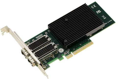 KALEA-INFORMATIQUE PCIe 10G LWL-Netzwerk-Controller-Karte SFP+ 2 Ports mit Intel X710 Chipsatz - 10GbE Ethernet Network Adapter FTX710-BM2.