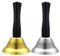 TOAOB 2 Stück Handglocke Klassische Hand Glocke Holzgriff Tischglocke Service Bells Handklingel Rezeptionsglocke für Schule Abendessen am Empfang Hotelservice Meditationsgebet