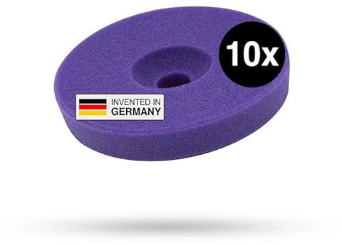 Liquid Elements Centriforce V2 Polierpads 75mm, Lila Sealing, 10 Stück | Polierschwamm, speziell entwickelte Fräsung, optimierte Ergebnisse, Auto Polieraufsatz, für Poliermaschinen