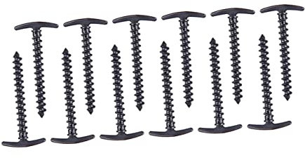 Milisten 12 Stück Kunststoff Zeltheringe 14,5cm Mit Gewinde Hochleistungs Zeltnägel Für Schlamm Schnee Camping Outdoor Boden