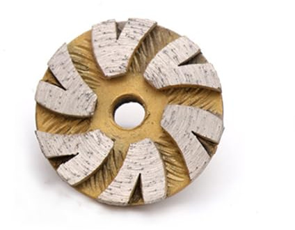 1 meule diamantée de 50 mm, bleu/jaune, disque abrasif diamanté pour marbre, béton, maçonnerie, granit