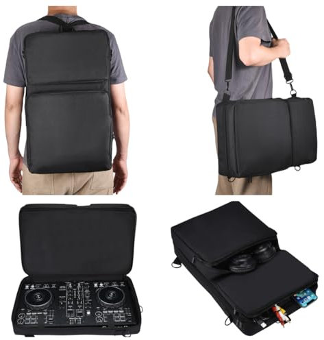 DJ Controller backpack for Pioneer DDJ 400 DJ/DDJ FLX4/DDJ SB3/Roland DJ 202/Hercules Inpulse 300/Native Instruments Traktor Kontrol S2 Mk3, Outdoor Party Street Performance for DJ Controller Case
