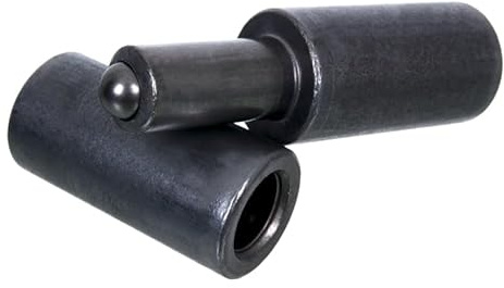 NAJDER Cerniera girevole a sfera per porte e portoni a battente Ø14 x 60 mm, cerniera saldata, cuscinetto a sfera, cerniera per porta, perno della porta (10 pezzi)
