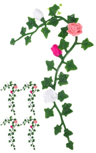 ibasenice Mini plante de table artificielle réaliste modèle vignes miniatures