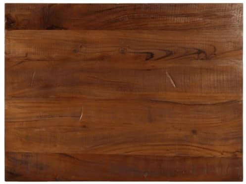 vidaXL Piano Tavolo 90x70x2,5 cm Rettangolare in Massello di Recupero, Piano per Tavolo Rettangolare, Piano Tavolo in Legno, Piano per Tavolo da Pranzo