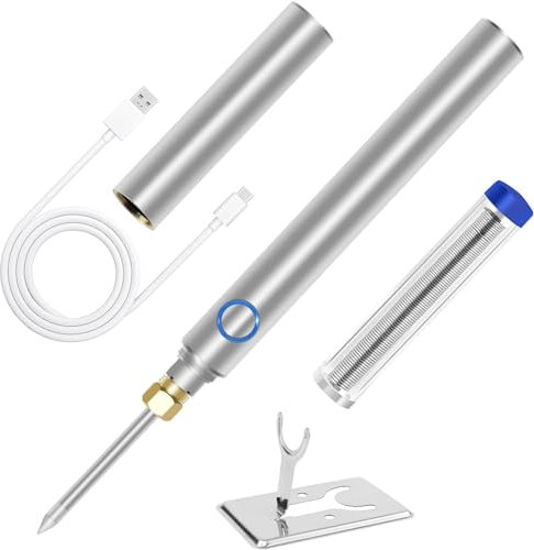 Kabelloses Lötkolben-Set, 15 W, wiederaufladbarer elektrischer Lötstift mit Löthalter, für die Reparatur von Haushaltsgeräten, elektronische Komponenten, DIY