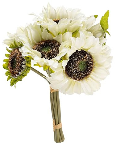 Cabilock Künstliche Blumen Für Hochzeiten Heimdekoration Sonnenblumenstrauß Brautsträuße Im Rustikalen Stil