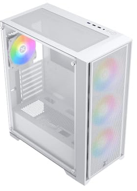 Boitier Moyen Tour E-ATX Xigmatek Gaming X II RGB avec Panneau vitré (Blanc)