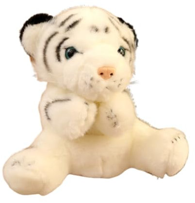 Handpuppe für Kinder Tiger Tierpuppen Plüsch Handpuppe Waldtierpuppe Rollenspiel kreatives Spielzeug für Kinder Vorschul Theatershows