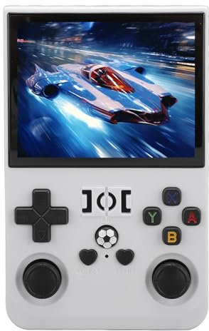Handheld-Spielekonsole, 3,5-Zoll-IPS-Bildschirm, Retro-Spielekonsole, 18.000 Klassische Spiele, 4.000 MAh, Tragbare Retro-Spielekonsole für Erwachsene und Kinder (64GB)