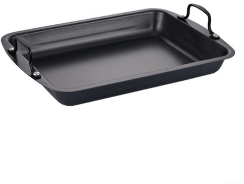 Hasaller Grilled Fish Pan Frying Pan Heavy Duty Stainless Steel Grilled Fish Pans Nonstick Frying Griddle Large Cooking Sur-face Grill Pans with Heat-Resistant Handle for Fishes Pancake Cooking