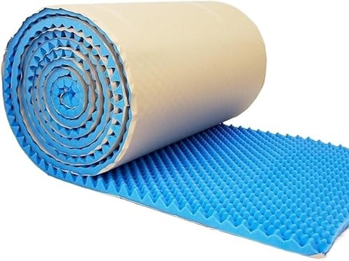 HGOuhK Acoustic Panels Acoustic Foam Panel，Egg Crate Acoustic Foam Panels Self Adhesive Sponge Foam Sheet Roll, for Studio Home Office Soundproofing Foam(1m*10m*7cm)