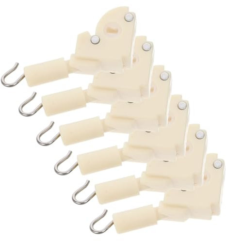 Holibanna 6 Stück Kippstabhaken Kunststoff Beige Ersatzteile Für Horizontale Jalousien Wand Kippmechanismus Reparaturset Für Fensterjalousien