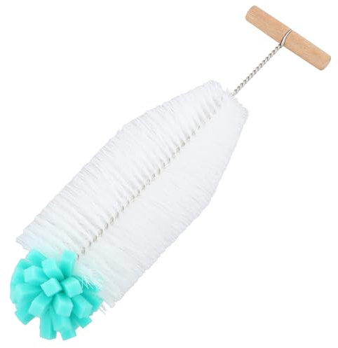 32 cm Scovolino per Bottiglie, Scovolino per Borraccia con Spugna Morbida, Antigraffio, Spazzola Bottiglie con Setole Elastiche, per la Pulizia Bottiglie Acqua Potabile e Bottiglie Vetro per Soda