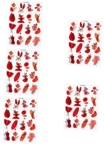 HOMSFOU 5 Blätter Polymer-transferpapiere Papier Ton Tonpapier Übertragen Überweisungen Tonübertragungspapier Transferpapier Für Polymer Clay DIY-ton-abziehbilder