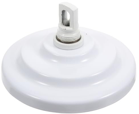 POPETPOP Kronleuchter Zum Aufhängen Überdachung Modern Baldachin Lichter Decke Platte Pendelleuchte Leichtes Vordach Hängebaldachin-kit Lampenbaldachin Beleuchtungsdach Weiß Eisen