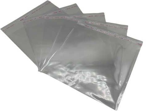 shopanize24® CD Schutzhüllen Folientaschen – transparent, selbstklebend & wiederverschließbar, für 10,4mm oder 2X 5,2mm Hüllen – Sleeves passend für CD Jewelcase, DS/3DS Leerhüllen (100 Stück)