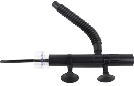 Pssopp Mini -Aquarium -Skimmer, Öl Skimmer für Fischtank, Mini Aquariumöl Skimmerentferner mit Verstellbarem Wasserfluss, Kompakt und Leicht, Bestehend aus Premium Plastikkonstruktion für