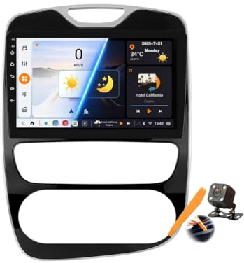 Y300s,Android 15.0 Autoradio 2 Din Stereo per R-enault Clio 4 2012-2019 GPS Navigation 10 Pollici Cartablet Lettore DVD Multimediale FM BT Receiver con Carplay 4G 5G WiFi DSP SWC