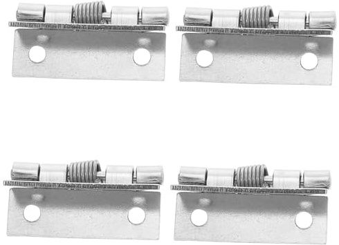 TEHAUX 4 Pièces Lot De Charnières à Ressort Acier Inoxydable Charnières Robustes Pour Portes De Meubles Pour Fermeture Automatique