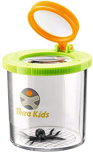 HABA Terra Kids Becherlupe – Kinder-Lupenbecher zum Erkunden der Natur – Mit Doppellinse & Kunststoff-Spinne für Entdeckerspaß für Kinder ab 5 Jahren – 1005241001