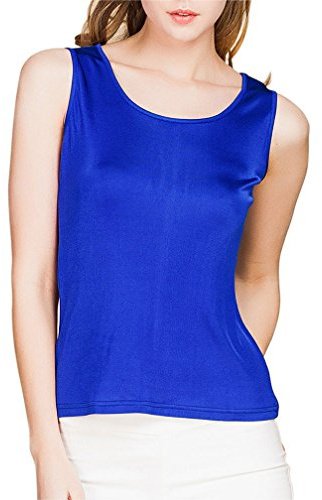 Paradise silke 100 % silke stickad dam ärmlös tank top
