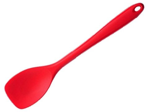 Kochblume Flexlöffel L | Premium-Silikon | Hitzebeständig | Spülmaschinenfest | 30cm | Farbe: rot