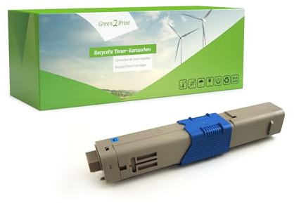Green2Print Toner Cyan 3000 Seiten ersetzt Oki 46508711 passend für Oki MC363DN, MC363, C332DNW, C332DN, C332