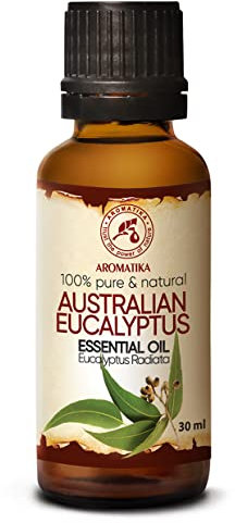 Olio Essenziale di Eucalipto 100% Olio Essenziale Naturale 30ml - Eucalyptus Radiata - Australia - Ideale per Bellezza - Sauna - Aromaterapia - Diffusore di Aromi - Lampada di Fragranza