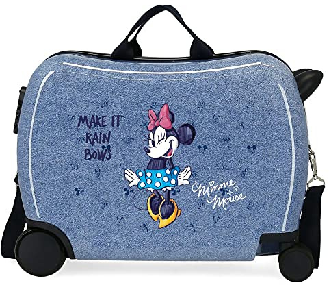 Disney Minnie Make it Rain Bows Valigia infantile blu 50 x 38 x 20 cm rigida ABS chiusura a combinazione laterale 34 L 1,8 kg 4 ruote equipaggiamento a mano