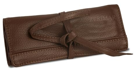 Zerimar Schmuckkasten | Schmuckkasten Leder | Schmuckrolle Rise | Leder Schmuckrolle Reise | Schmuckkasten Damen | Massnahmen: 19x16.5 cm
