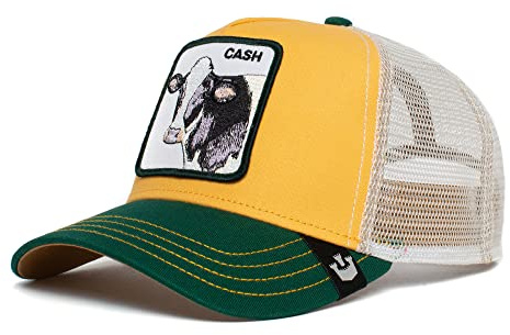 Goorin Bros. The Farm Original Truckerkappe mit verstellbarem Snapback-Verschluss, gelb, Cash-Cow, Einheitsgröße., Einheitsgröße