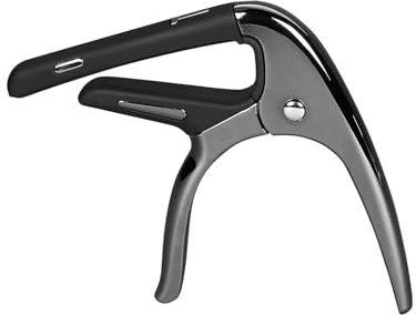 SGPRO Kapodaster für Akustikgitarren, E-Gitarren und Ukulele, hochwertige Zinklegierung und Silikon hergestellt (Minimal Black)